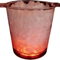 Light Up Ice Bucket 200 Oz. - Orange Dome w/ White LED's